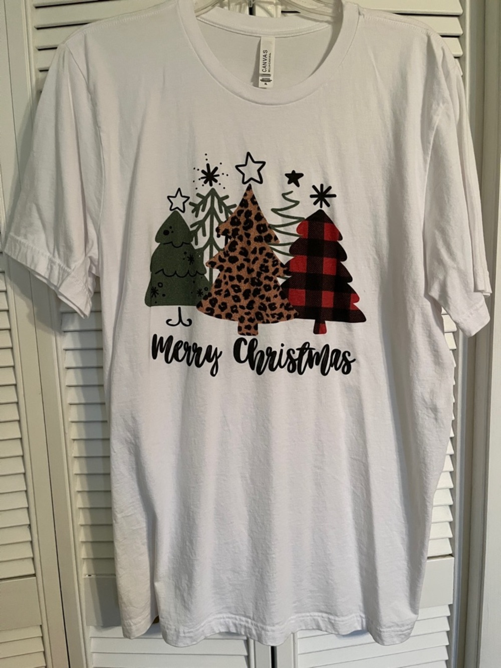 Bella Canvas White Graphic Star Tee